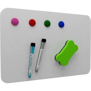 NEW Magnetic Dry Erase Whiteboard w/ Markers, Small Magnets, and Large Eraser